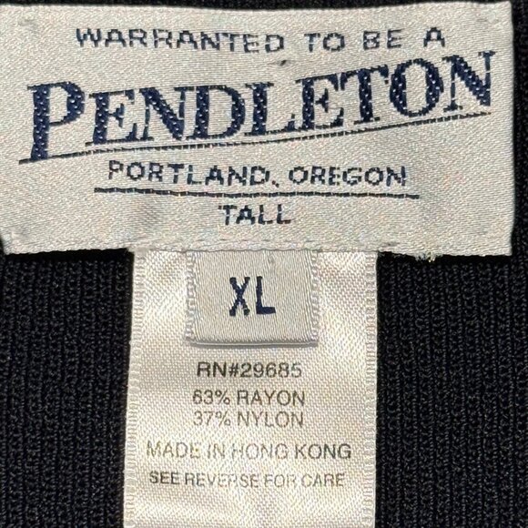 NWOT Women's Pendleton Tall Woman’s Size XL Long Sleeve Top Black & White Stripe - Picture 5 of 6